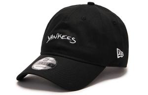 New Era Хлопковая бейсболка унисекс черная