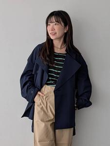 Тренч с расклешенной линией Samansa Mos2, цвет Navy