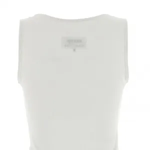 Хлопковая майка MM6 Maison Margiela, белый