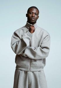 Толстовка Bershka Zip-up sweatshirt, Dark Grey