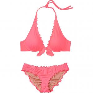 Комплект нижнего белья Victoria's Secret для женщин оранжево-красный