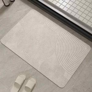 AOVOC Ковер 70х105 см для ванной комнаты, японский стиль, римский узор, впитывающий, нескользящий