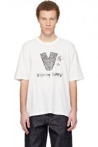 Visvim Футболка Off-White Jumbo с коротким рукавом и принтом "V"