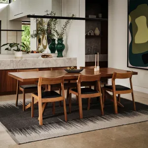 Ковер Wolf Reversible Wool Area Rug nuLOOM, 122x183 см, черный