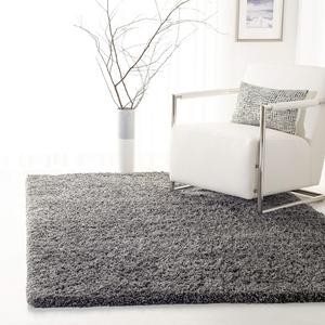 Ковер SAFAVIEH, 275 x 366 см, Fontana Shag Collection - Silver, сплошной дизайн, без линьки и простой в уходе, идеален для помещений с высокой проходимостью в гостиной, спальне (FNT800G)