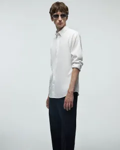 Рубашка структурированная облегающая Sfera, белый