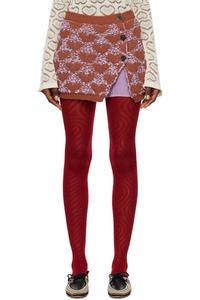 Мини-юбка с коричневым сердцем Marco Rambaldi