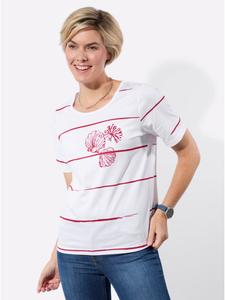 Рубашка с короткими рукавами с бело-красным принтом WITT WEIDEN