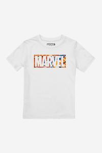 Футболка Paint Brick для мальчиков Marvel, белый
