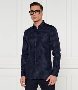 Рубашка BOSS BLACK H-HANK Slim Fit, темно-синий