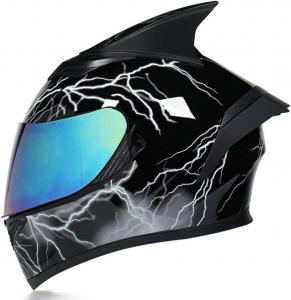 Шлем мотоциклетный Ceglia Motorcycle, черный / белый