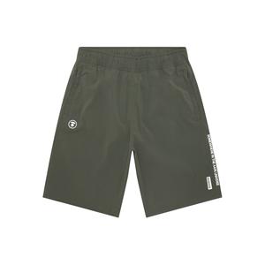 Бермуды A Bathing APE с нашивкой логотипа Aape, серо-зеленый