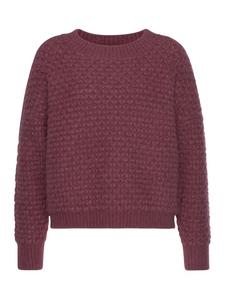 Свитер с круглым вырезом цвета баклажана Vivance