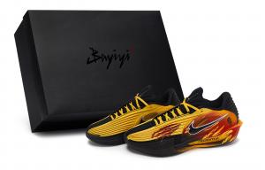 Nike Баскетбольные кроссовки GT Cut 3 Turbo унисекс с низким верхом, цвет: черный/желтый/красный