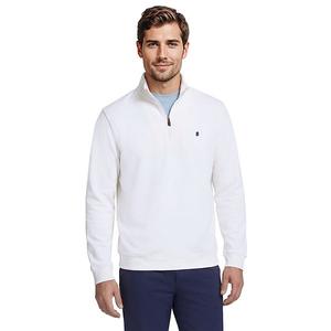 Мужской свитер с длинным рукавом и четвертью молнии Izod, Egret