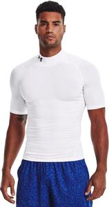 Футболка с коротким рукавом Under Armour Mens HeatGear Armour Comp Mock, White (100)/Black