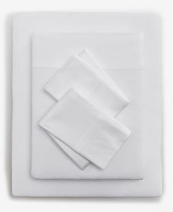 Комплект постельного белья из 4 предметов, изготовленный из смеси хлопка и трикотажа, размер Queen Arch Studio, White