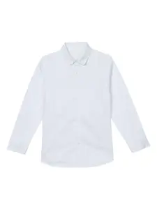 Рубашка со вставкой в рубчик Maison Ava, белый