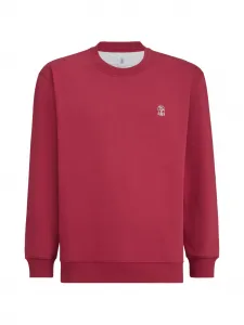 Свитшот с логотипом Brunello Cucinelli, красный
