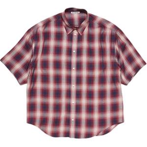 Рубашка с пуговицами Acne Studios, красный/синий