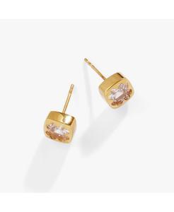 Мини-серьги-гвоздики Кристаллический клевер Alex and Ani, No Color