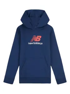 Худи с логотипом New Balance Kids, синий