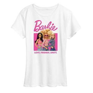 Футболка с принтом Women's love friends unity Barbie, White