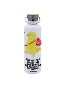 Mr. & Mrs. Panda Бутылка воды с изображением бродящей цыпочки и надписью белым цветом