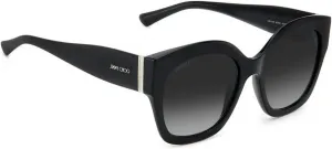 Женские солнцезащитные очки JIMMY CHOO с серым градиентом и рисунком бабочек LEELA/S 0807/9O 55, Black