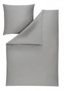 Постельное белье Mako из атласа, 200x200 см, однотонное Estella, платиновый