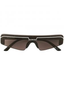 Солнцезащитные очки-маска Balenciaga Eyewear, черный