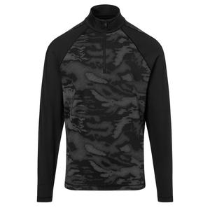 Куртка-поло Fire + Ice Premo4 с молнией на четверть длины (мужская), Black