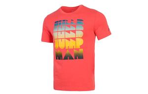 Футболка с цветным алфавитом для мужчин, красная Jordan, красный