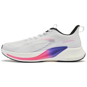 Скользостойкие низкие кроссовки для бега мужские белые розовые фиолетовые QIAODAN