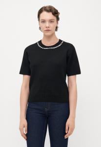 Футболка ONLY Tall ONLABBY LIFE BLING O NECK , Black/Silver-Coloured/Black