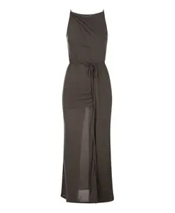 Коричневое платье из тенселя Alohas, коричневый