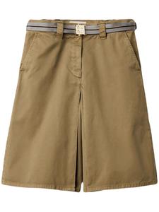 Miu Miu юбка миди с поясом, зеленый