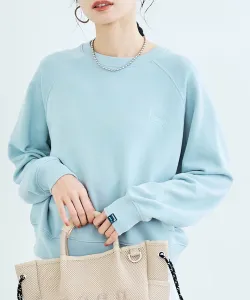 Флисовая толстовка-реглан с вышитым логотипом Coen, цвет Lt.Blue