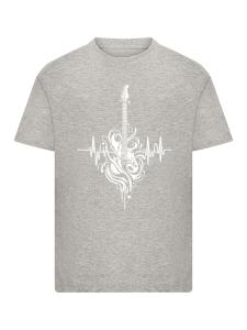 Рубашка F4NT4STIC Gitarre Heartbeat, пятнистый серый