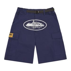 Шорты карго Corteiz Alcatraz темно-синие