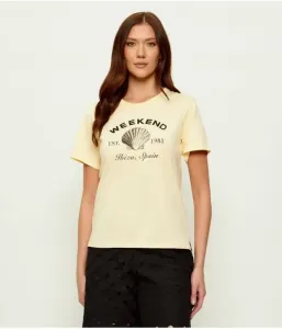 Футболка WKDBORA relaxed fit Weekend Maxmara, желтый