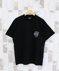 Футболка с карманом, весна-лето Carhartt, черно-белый