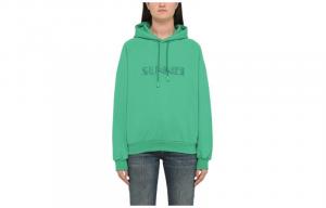 Худи с вышитым логотипом Sunnei, зеленый