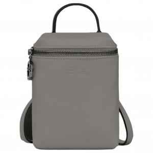 Le Pliage Xtra Кожаная плечевая сумка, кроссбоди, ручная сумка Extra Small мужская цвет Dove LONGCHAMP, basic set (bag+dust bag)