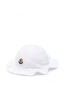 Панама с нашивкой-логотипом Moncler Enfant, белый