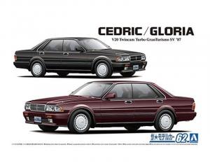 Aoshima 06110 1/24 MC#62 Nissan Y31 Cedric/Gloria V20 Twincam Turbo GranTurismo SV '87 Inna marka