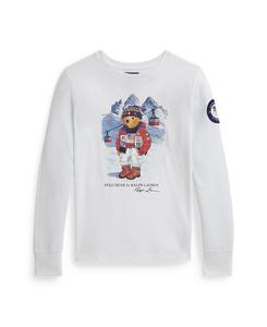 Футболка Team Bear для девочек 7-16 лет Polo Ralph Lauren, White
