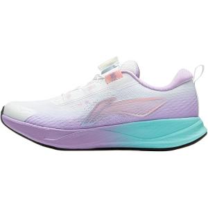 Кроссовки для бега унисекс для детей LINING YOUNG, белый/розовый/фиолетовый/зеленый