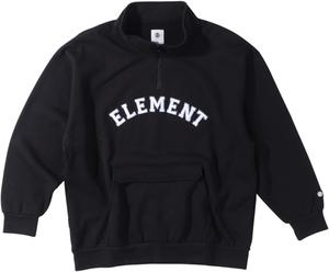 Мужская толстовка Element, с застежкой-молнией до середины груди, черная