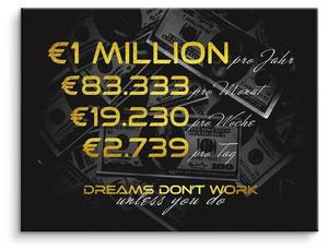 Картина на холсте ArtMind One Million, многоцветный